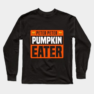 Mens Peter Pumpkin Eater Costume for Couples - Matching Halloween Long Sleeve T-Shirt